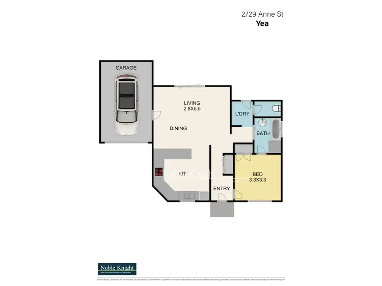 Floorplan of Homely unit listing, 2/29 Anne Street, Yea VIC 3717