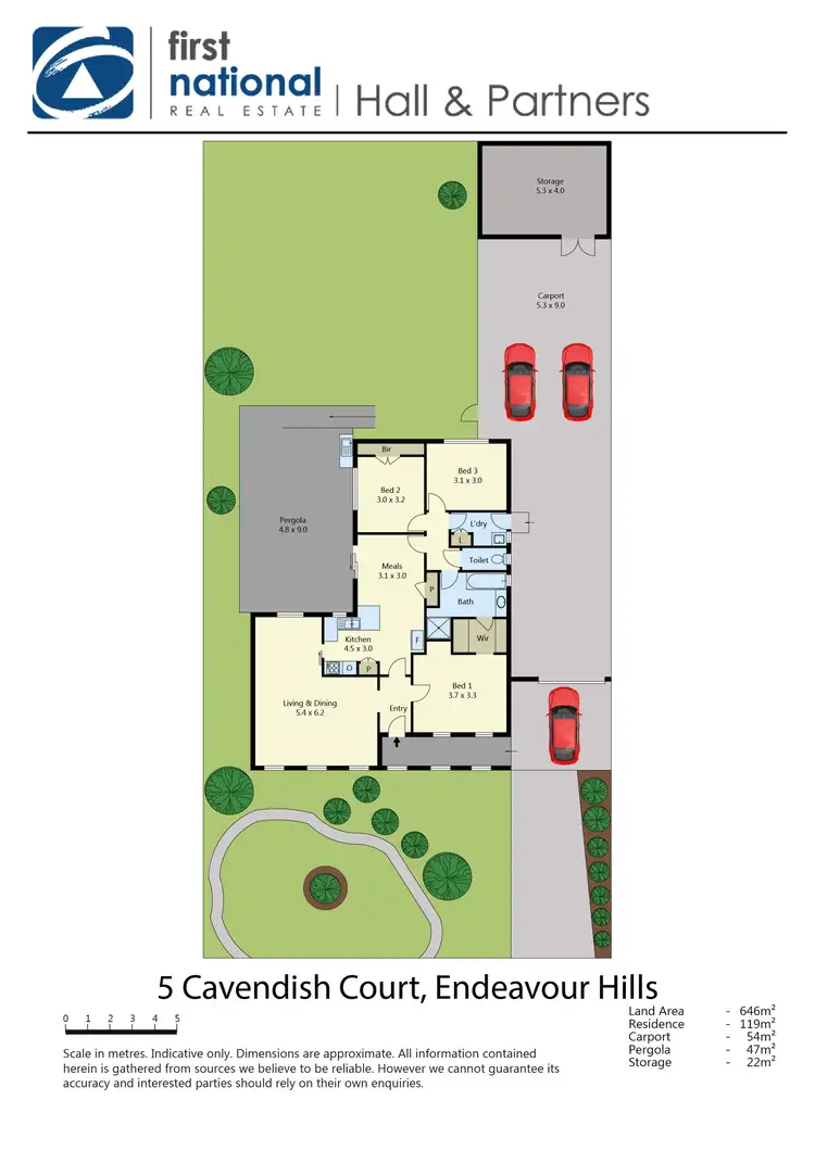 Floorplan of Homely house listing, 5 Cavendish Court, Endeavour Hills VIC 3802