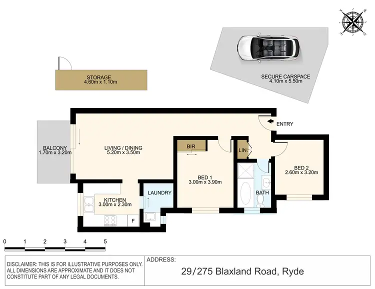 Floorplan of Homely unit listing, 29/275 Blaxland Road, Ryde NSW 2112
