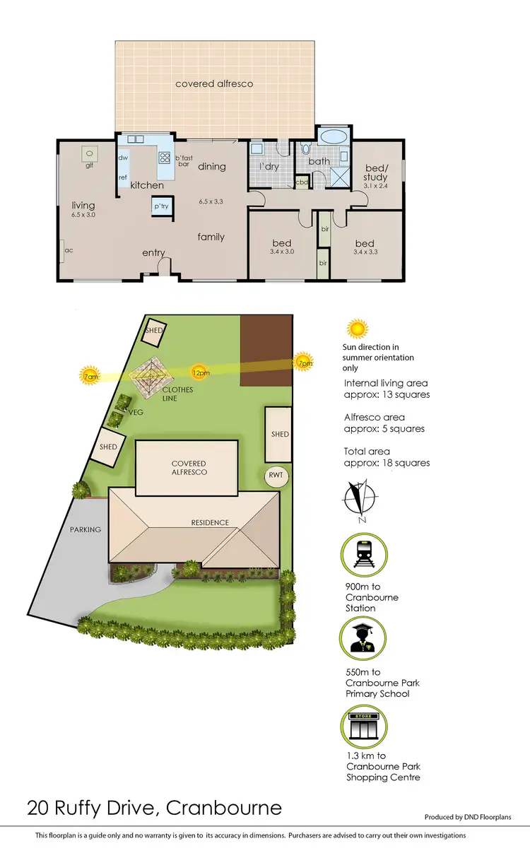 Floorplan of Homely house listing, 20 Ruffy Drive, Cranbourne VIC 3977