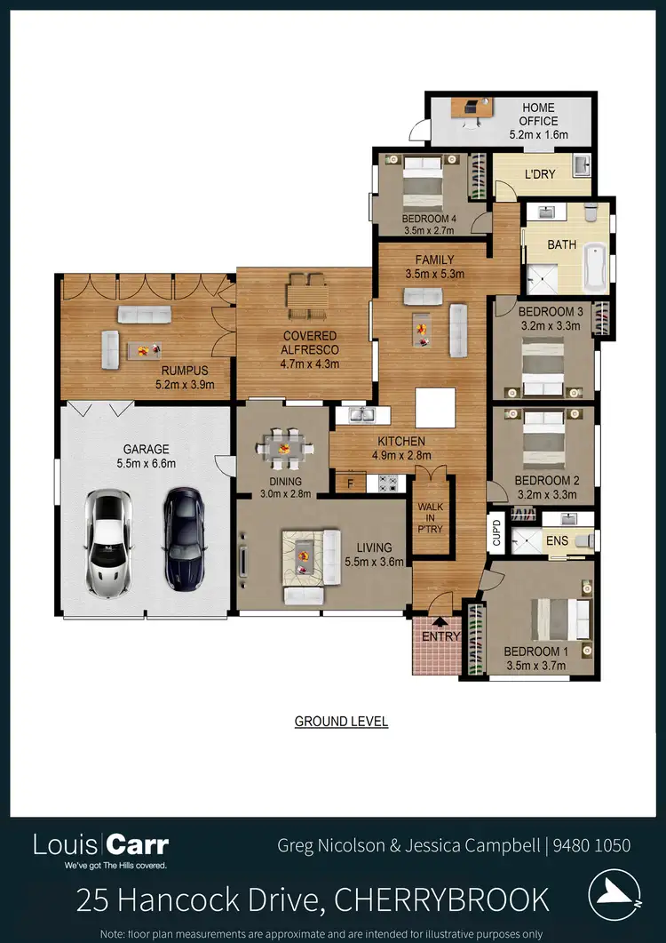 Floorplan of Homely house listing, 25 Hancock Drive, Cherrybrook NSW 2126