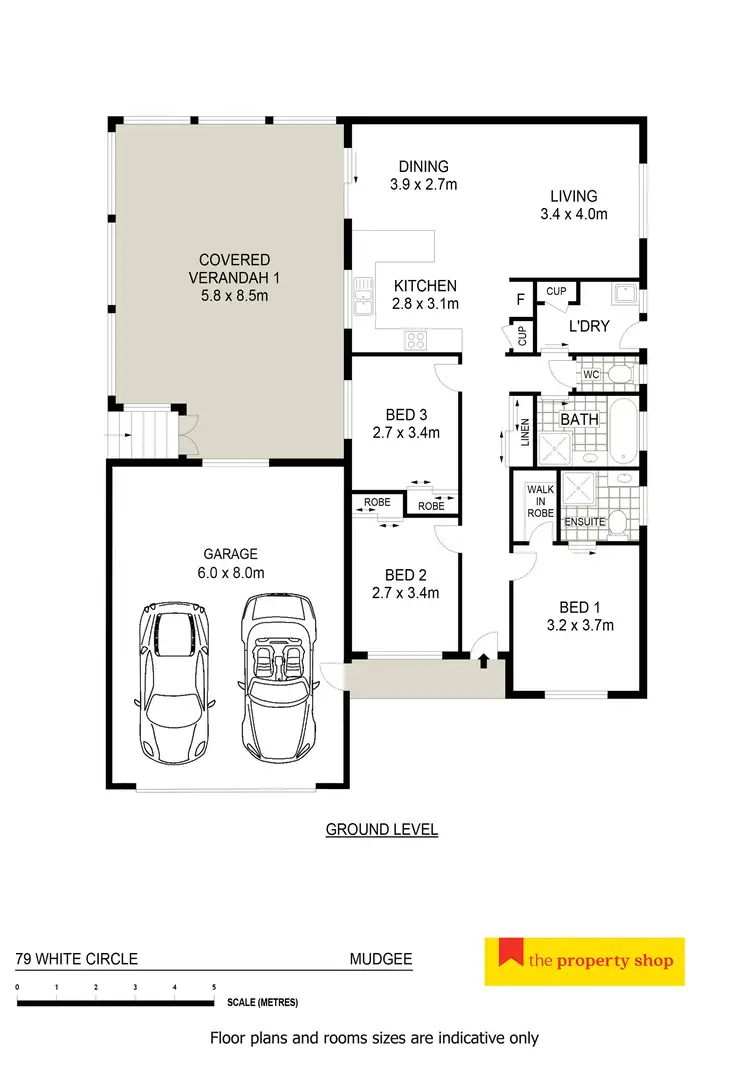 Floorplan of Homely house listing, 79 White Circle, Mudgee NSW 2850