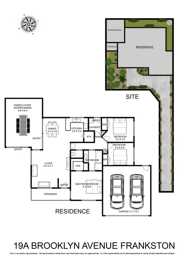 Floorplan of Homely unit listing, 19A Brooklyn Avenue, Frankston VIC 3199