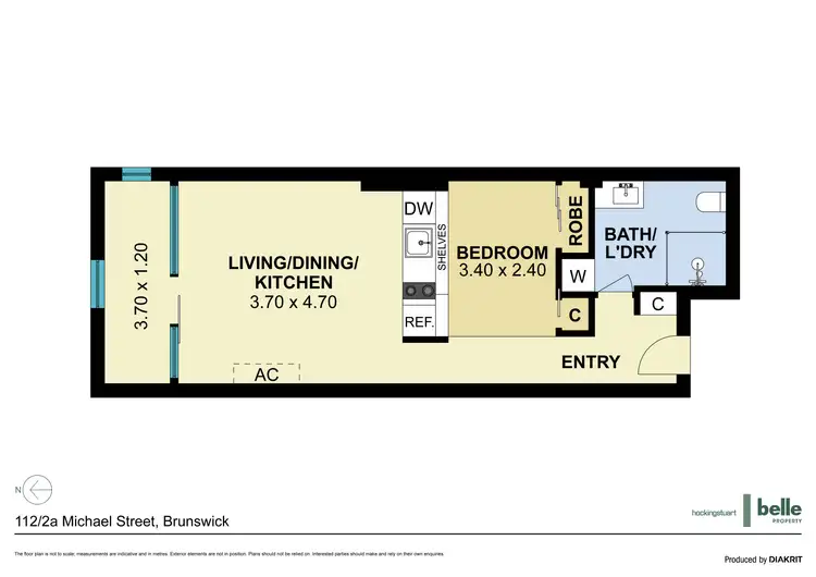 Floorplan of Homely apartment listing, 112/2a Michael Street, Brunswick VIC 3056