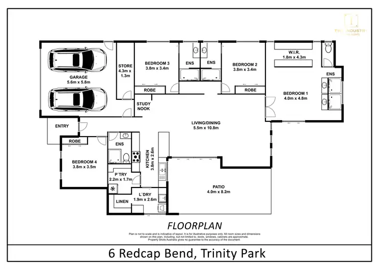 Floorplan of Homely house listing, 6 Redcap Bend, Trinity Park QLD 4879