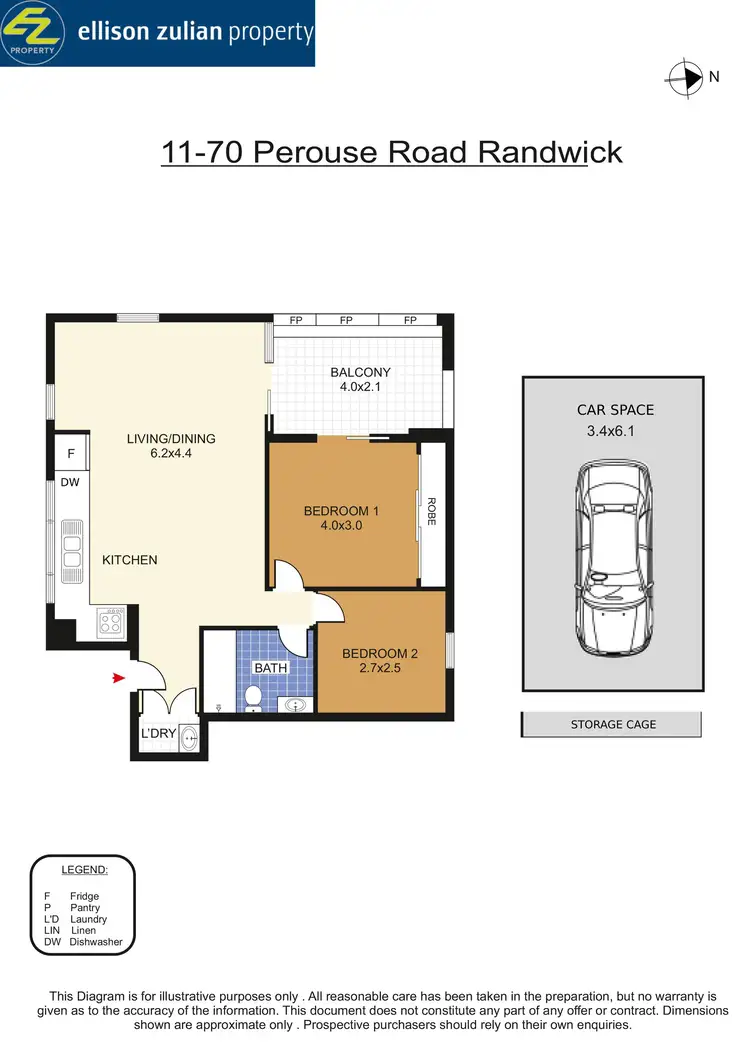 Floorplan of Homely apartment listing, 11/70-72 Perouse Road, Randwick NSW 2031