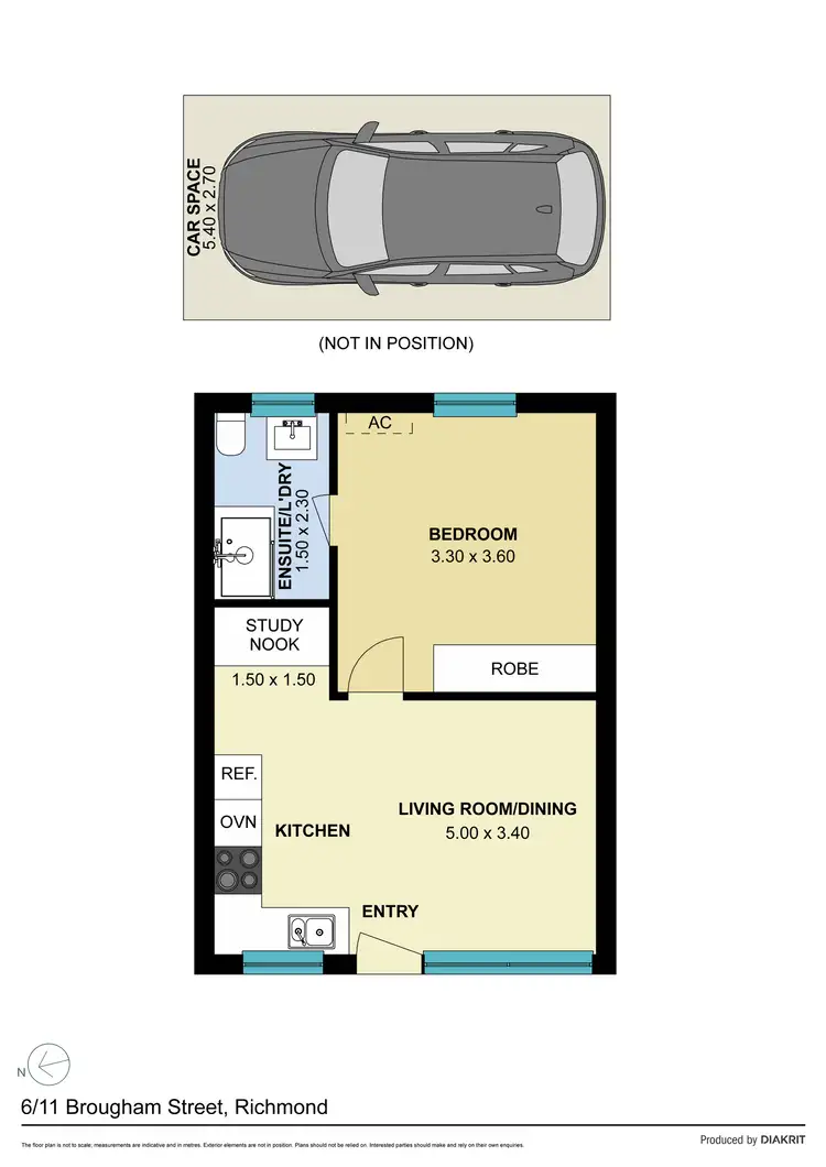 Floorplan of Homely apartment listing, 6/11 Brougham Street, Richmond VIC 3121