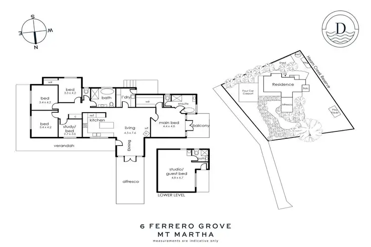 Floorplan of Homely house listing, 6 Ferrero Grove, Mount Martha VIC 3934