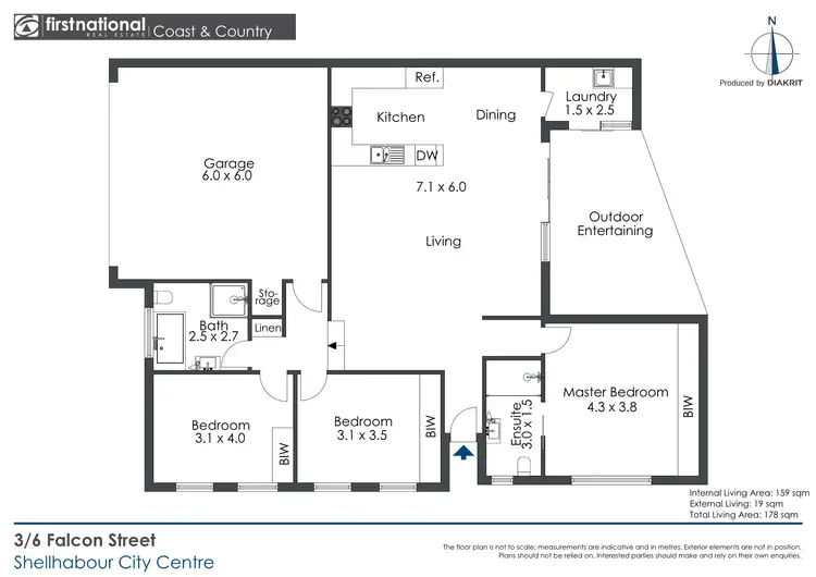 Floorplan of Homely villa listing, 3/6 Falcon Street, Shellharbour City Centre NSW 2529