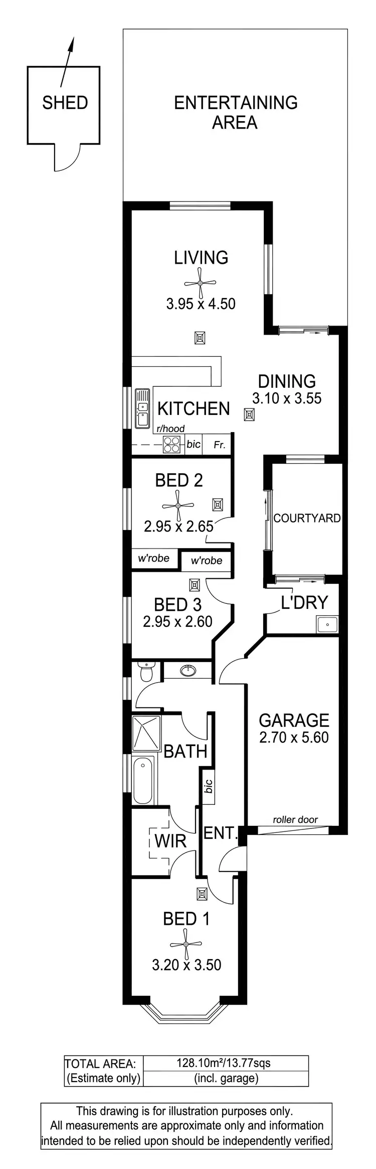 Floorplan of Homely house listing, 13A John Street, Semaphore Park SA 5019
