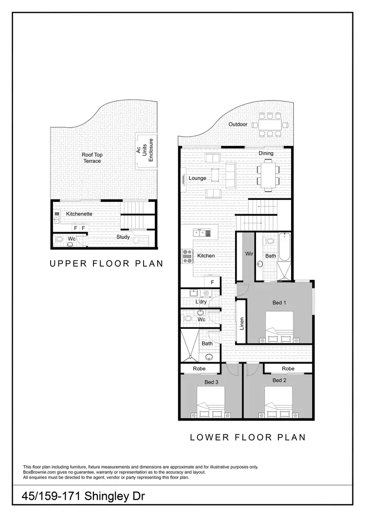 Floorplan of Homely unit listing, 45/159-171 Shingley Drive, Cannonvale QLD 4802