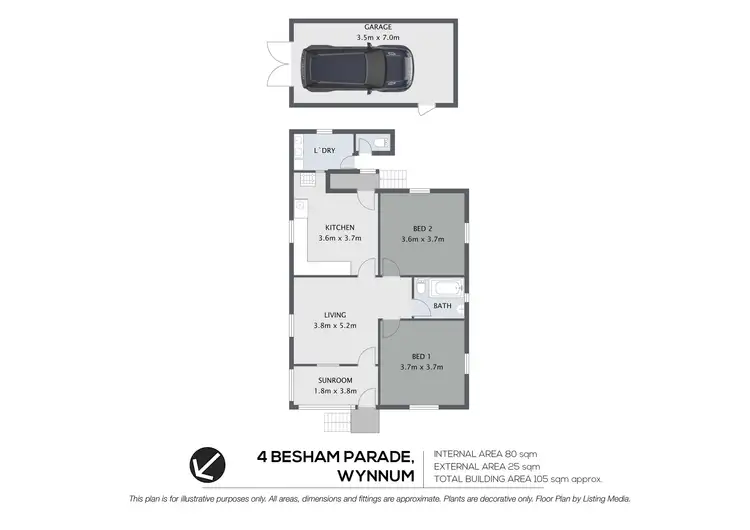 Floorplan of Homely house listing, 4 Besham Parade, Wynnum QLD 4178