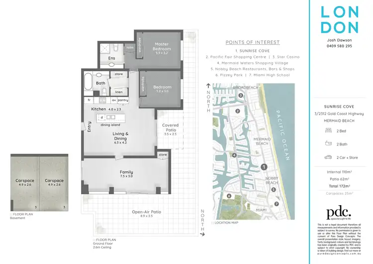 Floorplan of Homely unit listing, 3/2312 Gold Coast Highway, Mermaid Beach QLD 4218