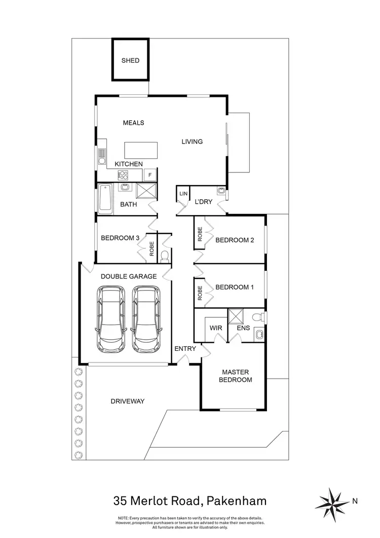 Floorplan of Homely house listing, 35 Merlot Road, Pakenham VIC 3810