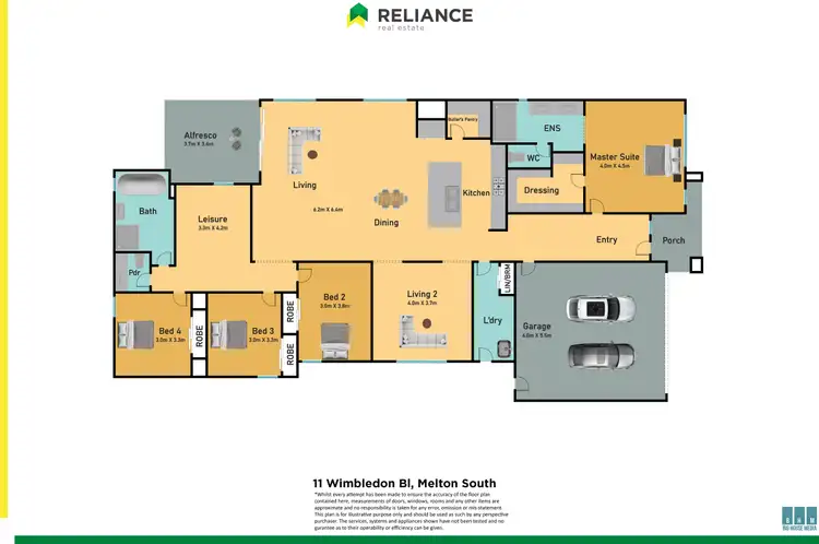 Floorplan of Homely house listing, 11 Wimbledon Boulevard, Strathtulloh VIC 3338