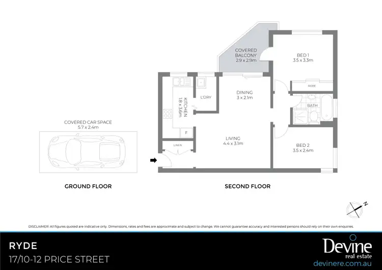 Floorplan of Homely apartment listing, 17/10-12 Price Street, Ryde NSW 2112