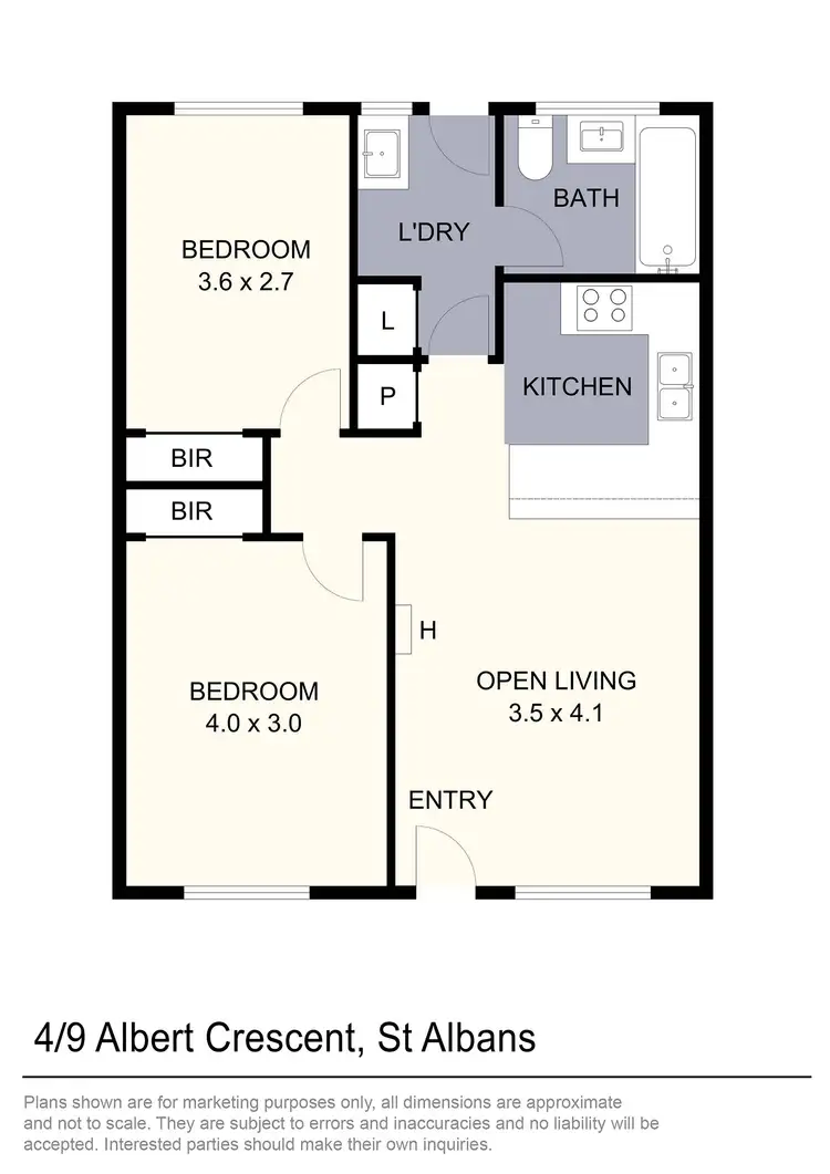Floorplan of Homely unit listing, 4/9 Albert Crescent, St Albans VIC 3021
