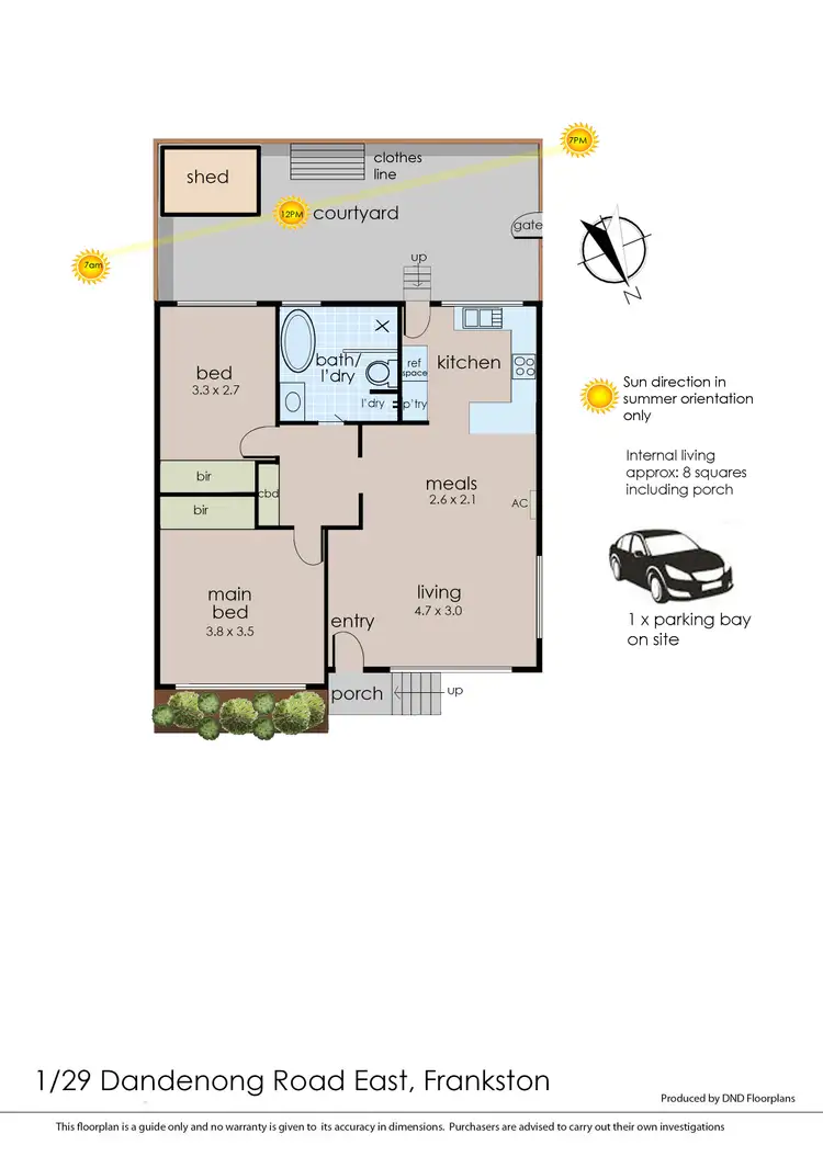 Floorplan of Homely unit listing, 1/29 Dandenong Road East, Frankston VIC 3199