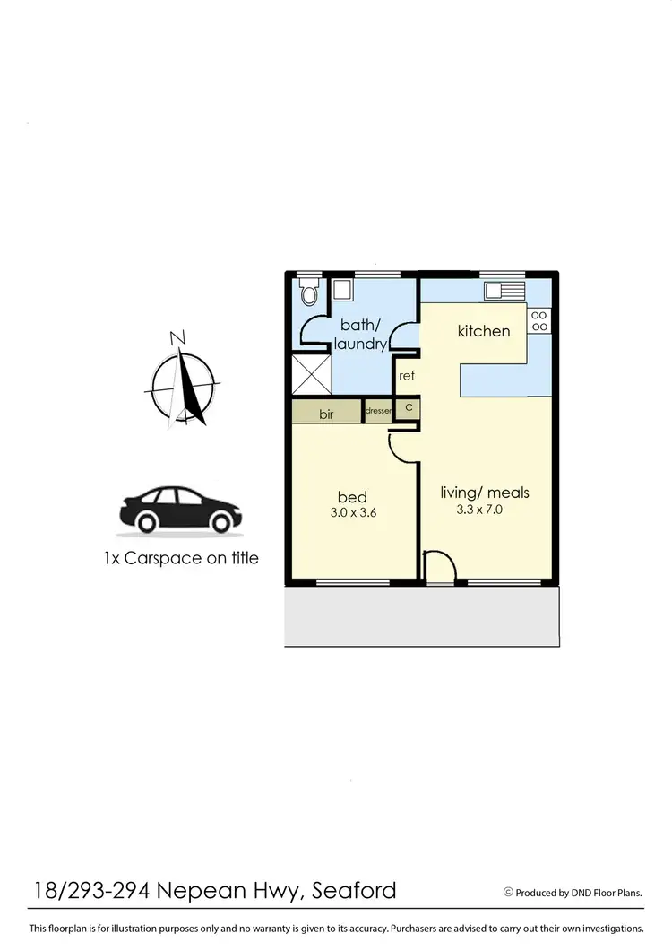 Floorplan of Homely unit listing, 18/293-294 Nepean Highway, Seaford VIC 3198