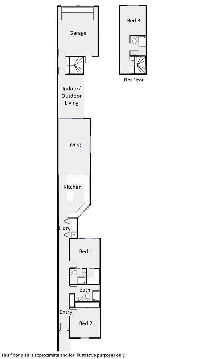 Floorplan of Homely townhouse listing, 148B Olive Avenue, Mildura VIC 3500