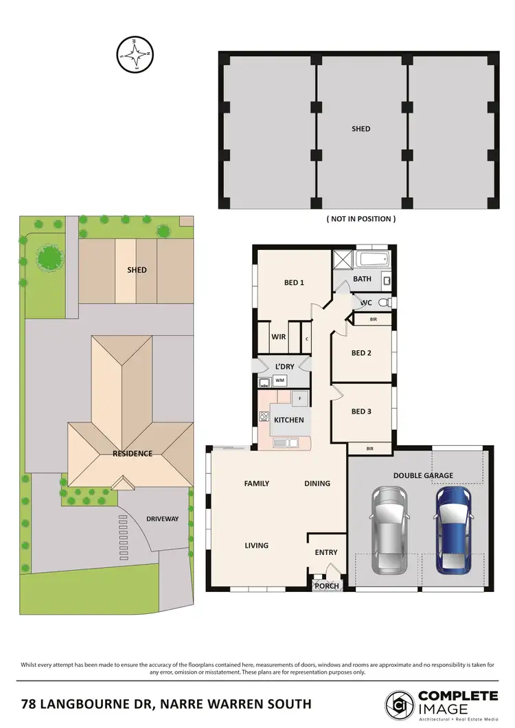 Floorplan of Homely house listing, 78 Langbourne Drive, Narre Warren South VIC 3805