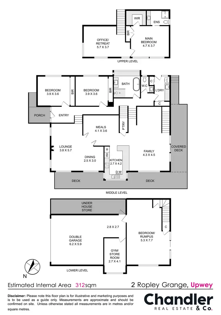 Floorplan of Homely house listing, 2 Ropley Grange, Upwey VIC 3158
