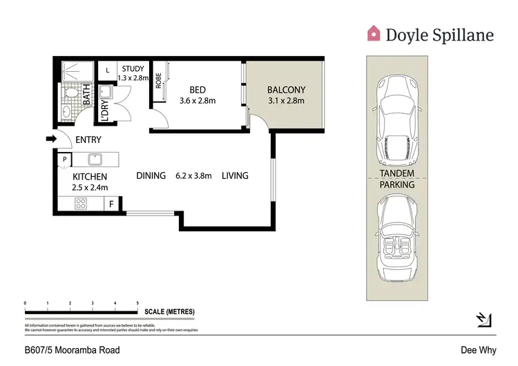 Floorplan of Homely apartment listing, B607/5 Mooramba Road, Dee Why NSW 2099