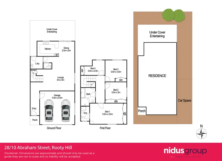 Floorplan of Homely townhouse listing, 28/10 Abraham Street, Rooty Hill NSW 2766