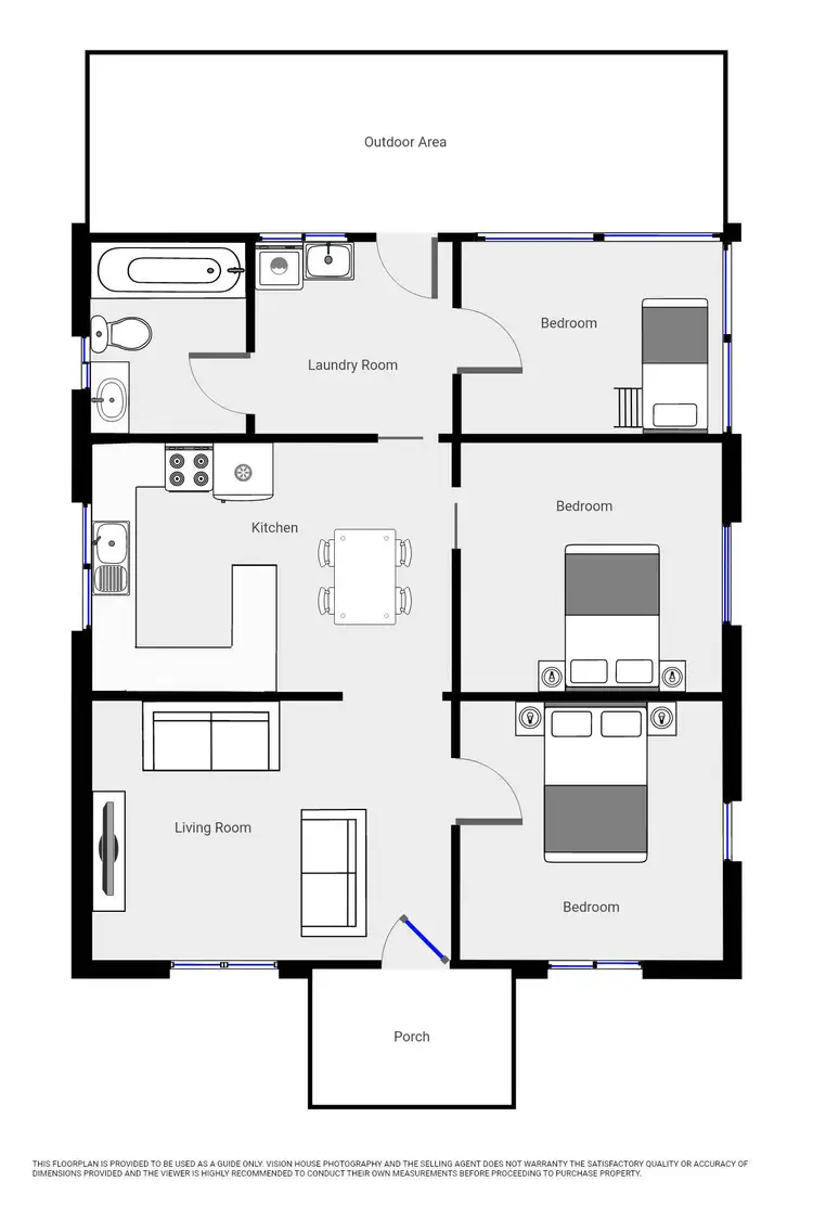 Floorplan of Homely house listing, 129 Jacaranda Street, Red Cliffs VIC 3496