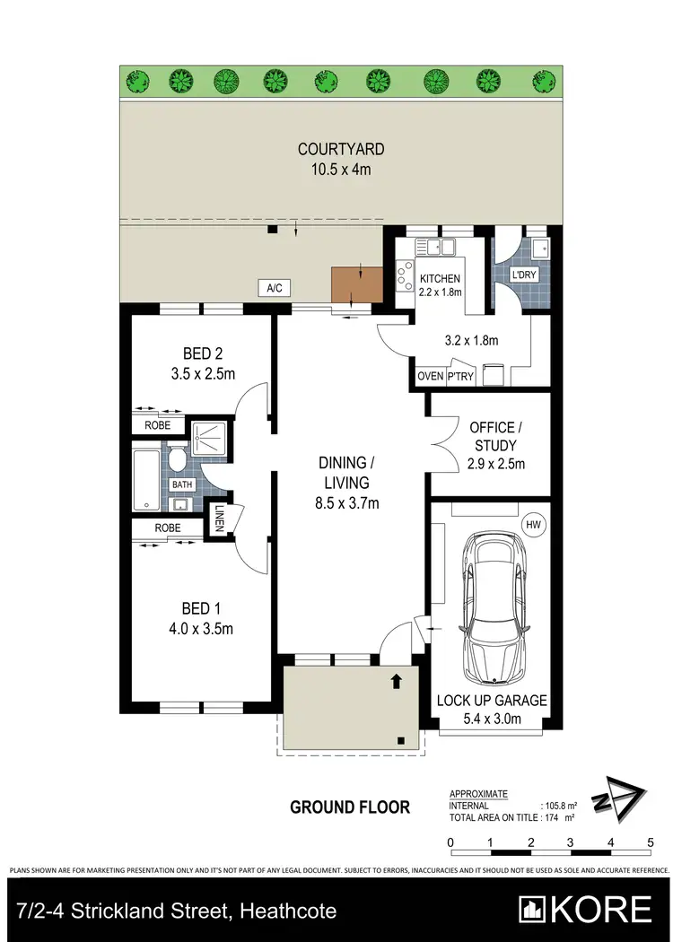 Floorplan of Homely villa listing, 7/2-4 Strickland Street, Heathcote NSW 2233