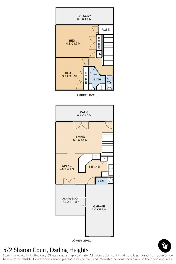 Floorplan of Homely townhouse listing, 5/2 Sharon Court, Darling Heights QLD 4350