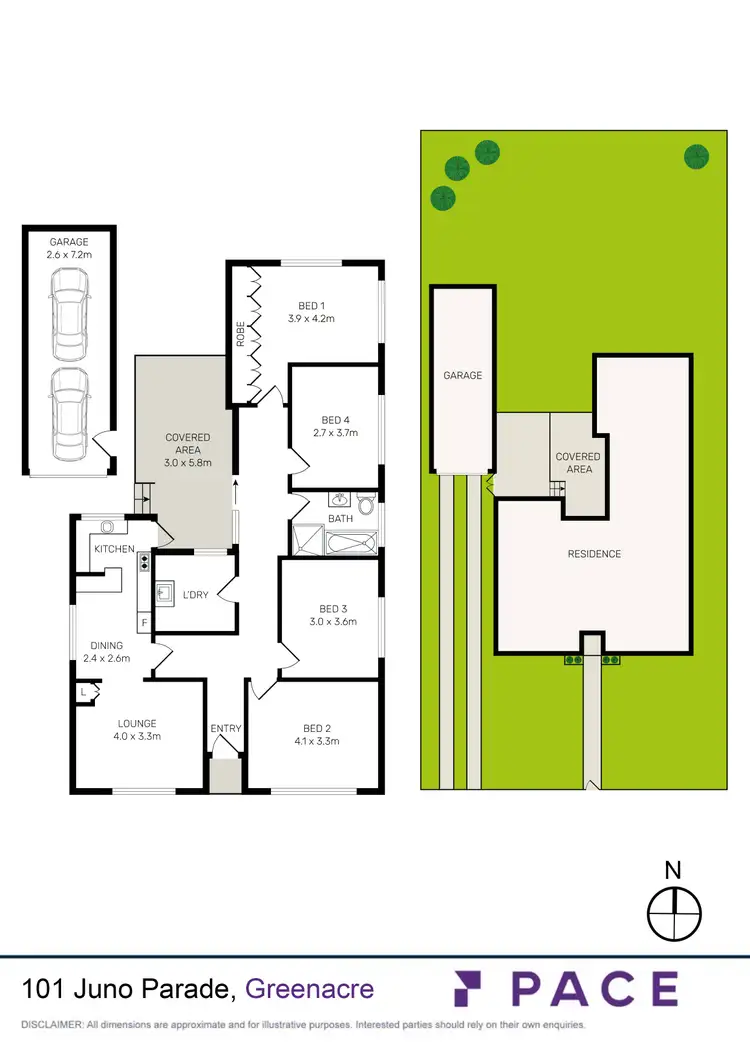 Floorplan of Homely house listing, 101 Juno Parade, Greenacre NSW 2190