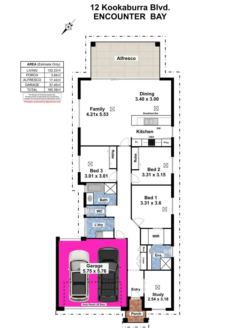 Floorplan of Homely house listing, 12 Kookaburra Boulevard, Encounter Bay SA 5211