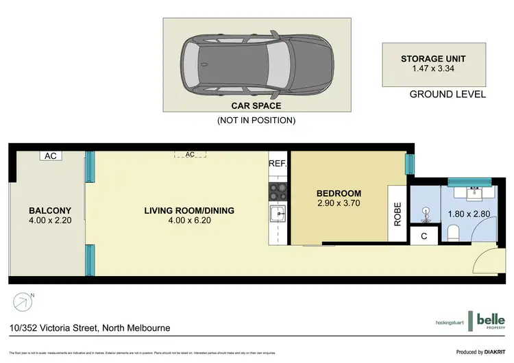 Floorplan of Homely apartment listing, 10/352 Victoria Street, North Melbourne VIC 3051