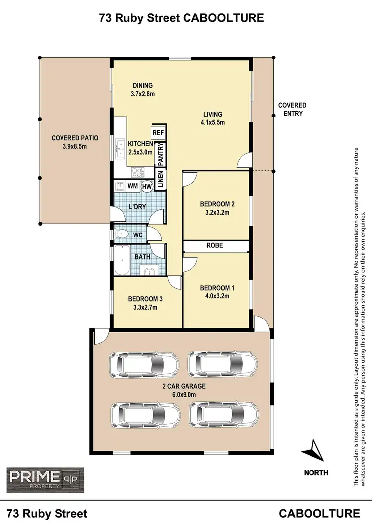 Floorplan of Homely house listing, 73 Ruby Street, Caboolture QLD 4510