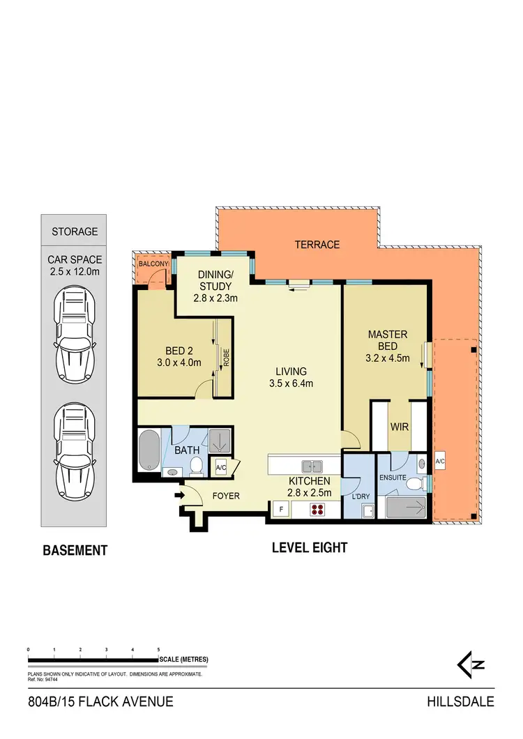 Floorplan of Homely apartment listing, 804B/15 Flack Avenue, Hillsdale NSW 2036
