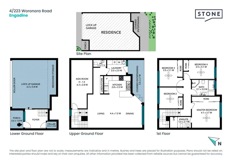 Floorplan of Homely townhouse listing, 4/223 Woronora Road, Engadine NSW 2233