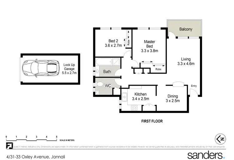 Floorplan of Homely apartment listing, 4/31-33 Oxley Avenue, Jannali NSW 2226