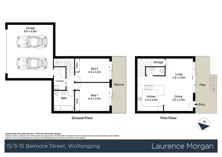 Floorplan of Homely unit listing, 15/3-15 Belmore Street, Wollongong NSW 2500
