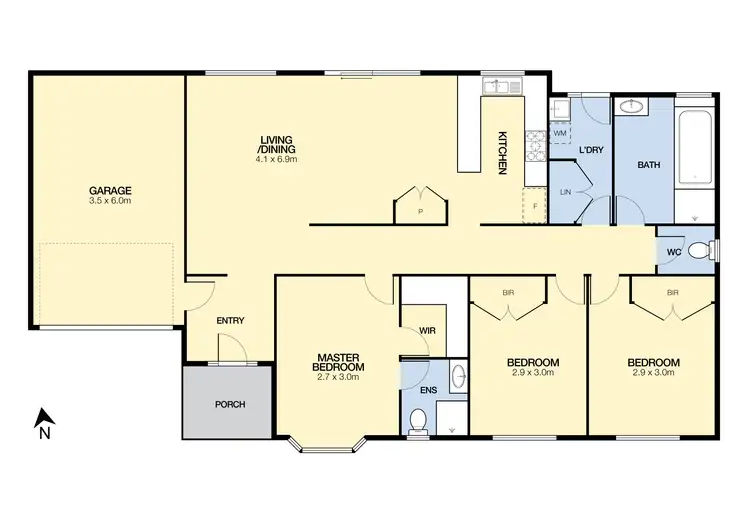 Floorplan of Homely unit listing, 1/18 Chandos Street, Sydenham VIC 3037