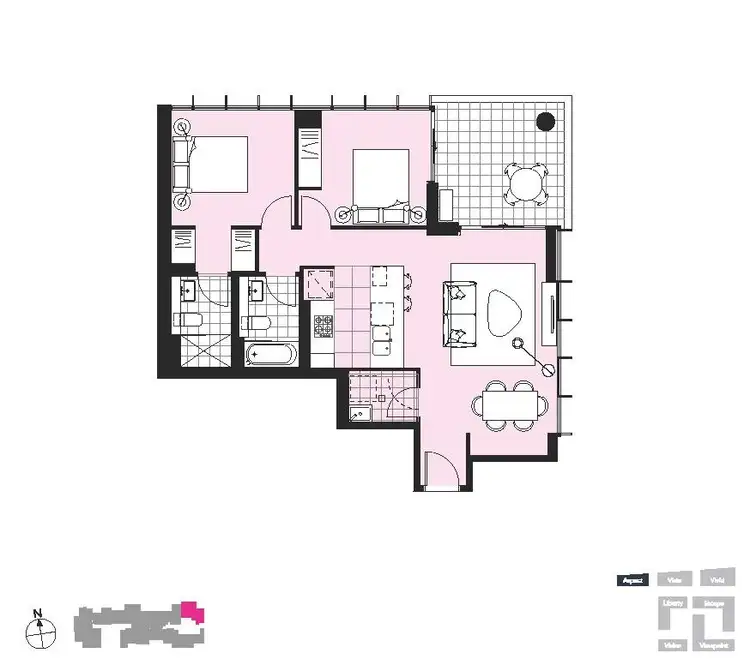 Floorplan of Homely unit listing, 507/3 Village Place, Kirrawee NSW 2232