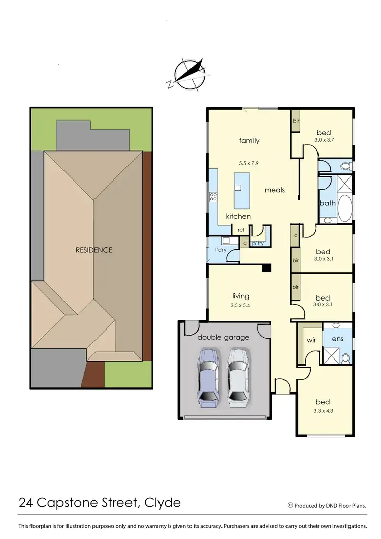 Floorplan of Homely house listing, 24 Capstone Street, Clyde VIC 3978