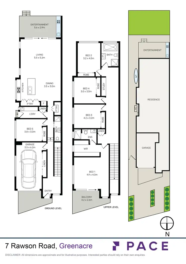 Floorplan of Homely semi-detached listing, 7 Rawson Road, Greenacre NSW 2190