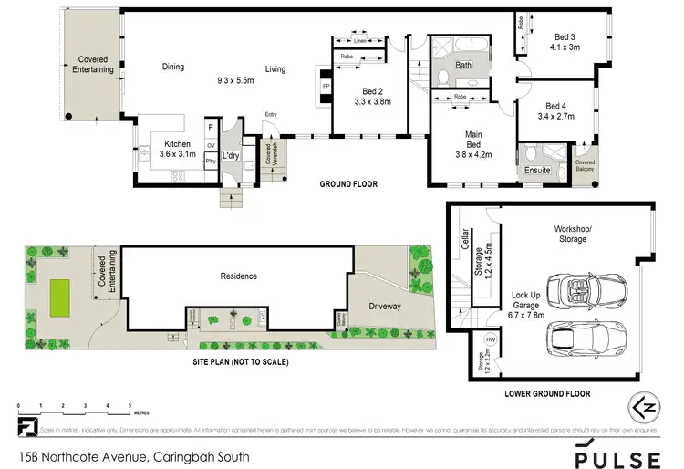 Floorplan of Homely semi-detached listing, 15B Northcote Avenue, Caringbah South NSW 2229