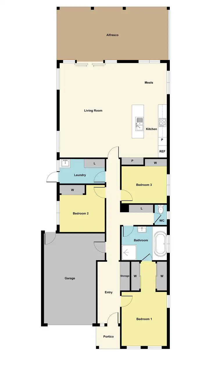 Floorplan of Homely house listing, 704B Howard Street, Soldiers Hill VIC 3350