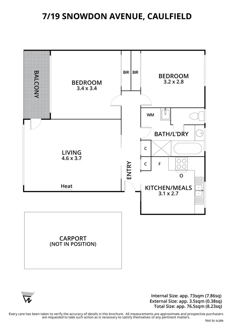 Floorplan of Homely apartment listing, 7/19 Snowdon Avenue, Caulfield VIC 3162