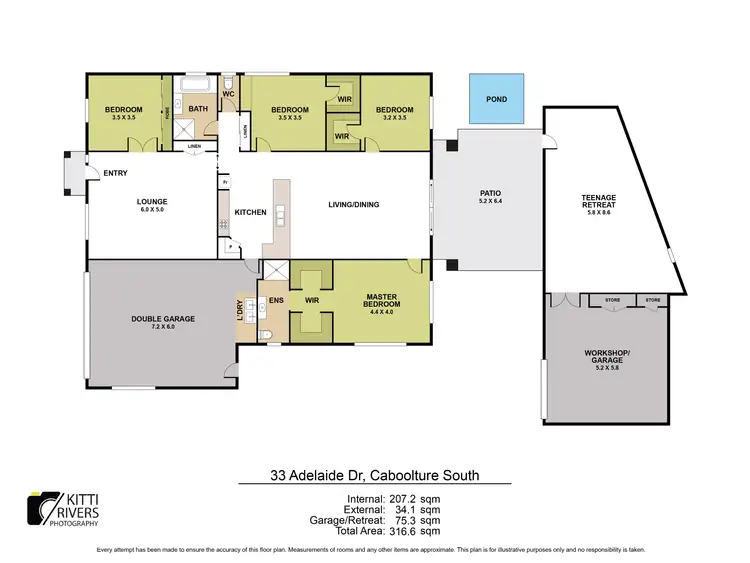 Floorplan of Homely house listing, 33 Adelaide Drive, Caboolture South QLD 4510