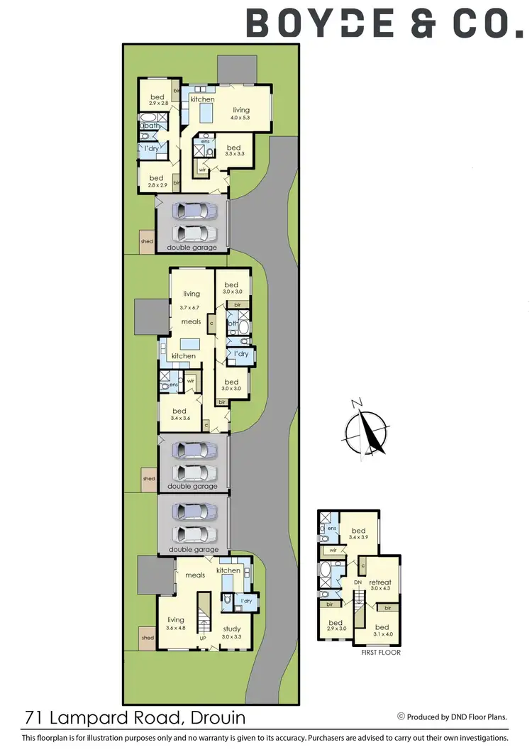 Floorplan of Homely house listing, 71 Lampard Road, Drouin VIC 3818