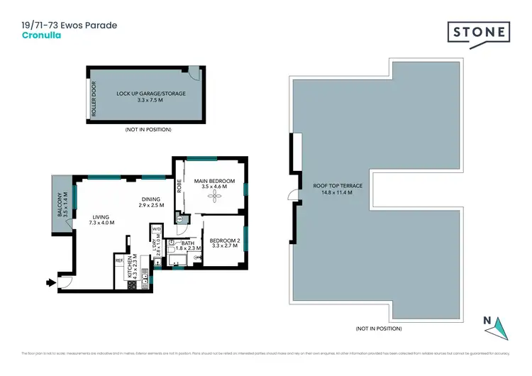Floorplan of Homely unit listing, 19/71-73 Ewos Parade, Cronulla NSW 2230