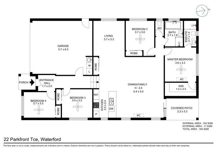 Floorplan of Homely house listing, 22 Parkfront Terrace, Waterford QLD 4133